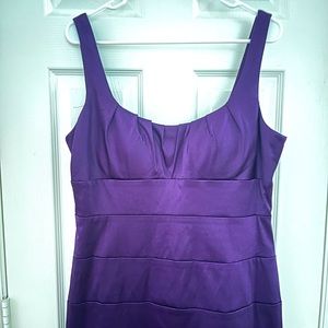 Bisou Bisou Purple Scoop Neck Sheath Dress